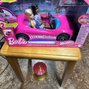Brand New In A Box Barbie Convertible Rc in Pink W Remote Control